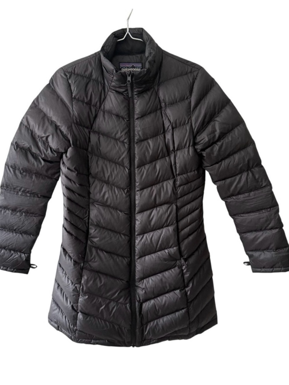 Patagonia Women's Small Black Down Quilted Puffer Parka Jacket Coat Liner Only